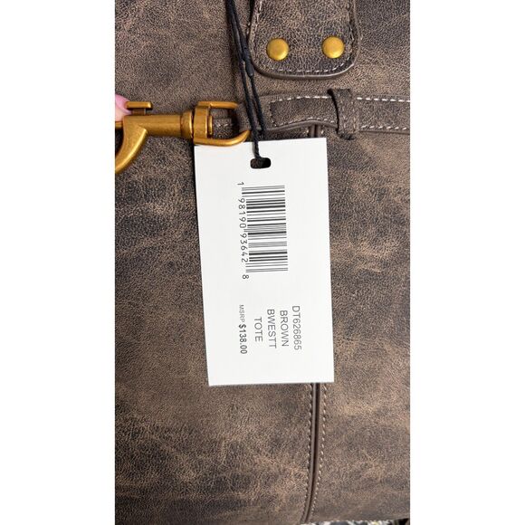 BWESTT Brown Fringe Tote Bag – Western Boho Shoulder Bag – NWT MSRP $138 - Picture 13 of 15